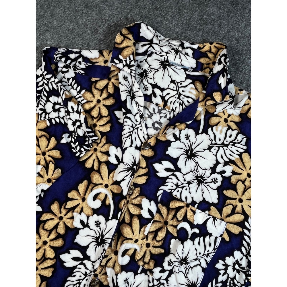Pacific Sunwear‎ Hawaiian Shirt Mens XL Floral Print Rayon Aloha